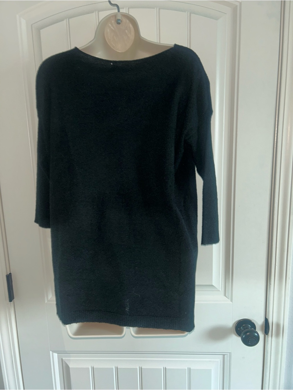 NWT Terra Black Women's Boatneck Pullover Sweater 3/4 Sleeves Sz S - Picture 3 of 4